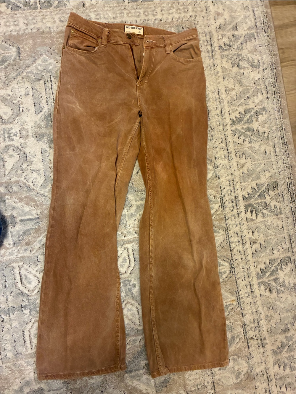 We The Free Women's Corduroy Jeans in Rust Brown